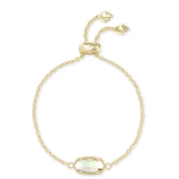 Elaina Delicate Chain Bracelet Gold Dichroic Glass Gray's Jewelers Bespoke Saint James, NY