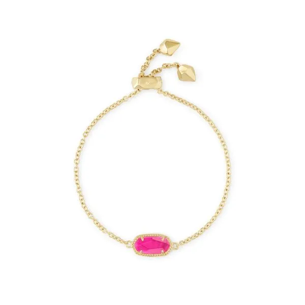 Elaina Gold Adjustable Chain Bracelet in Azalea Illusion Gray's Jewelers Bespoke Saint James, NY