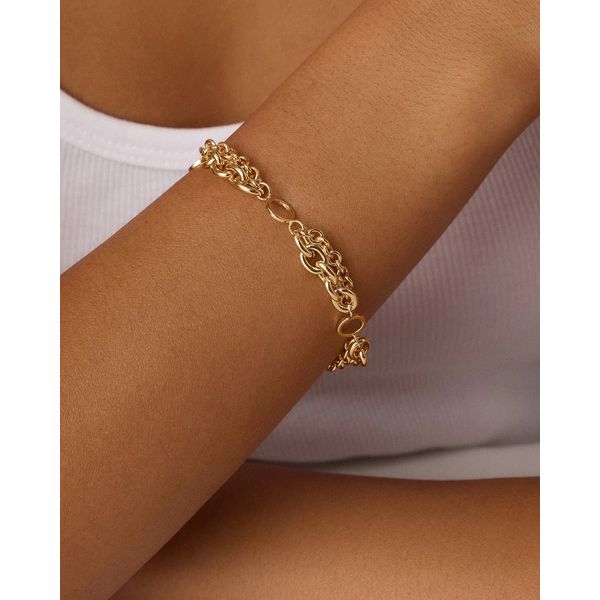 18k Yellow Gold Plated Bryce Bracelet Image 2 Gray's Jewelers Bespoke Saint James, NY