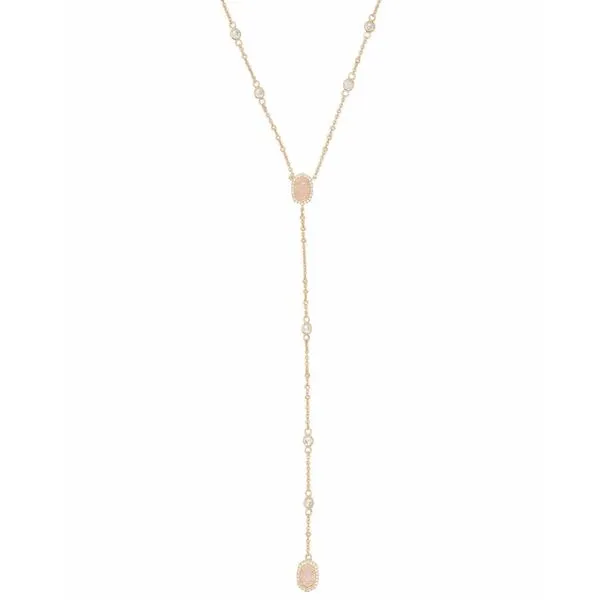 Claudia Lariat Necklace In Gold Gray's Jewelers Bespoke Saint James, NY