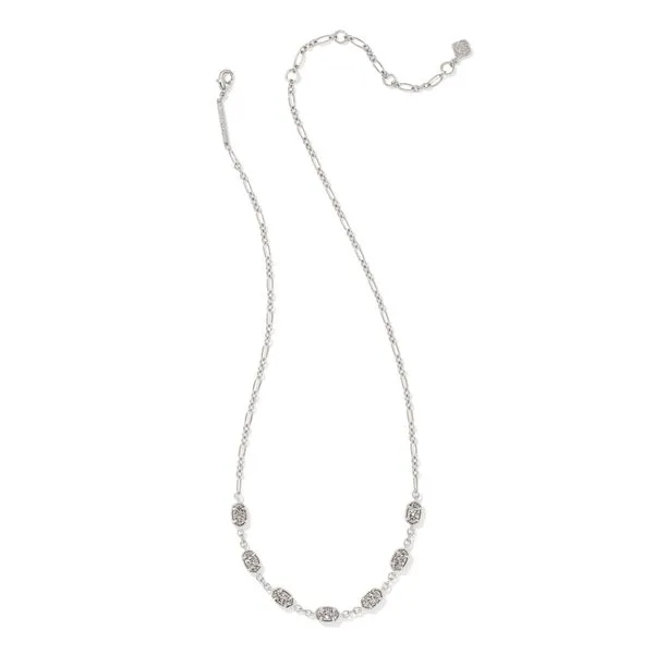 Emilie Silver Strand Necklace In Platinum Drusy Image 2 Gray's Jewelers Bespoke Saint James, NY