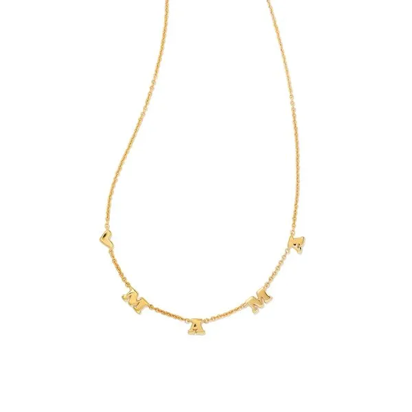 Mom Pendant Necklace In Gold Gray's Jewelers Bespoke Saint James, NY