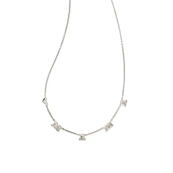 Mama Strand Necklace Silver Gray's Jewelers Bespoke Saint James, NY