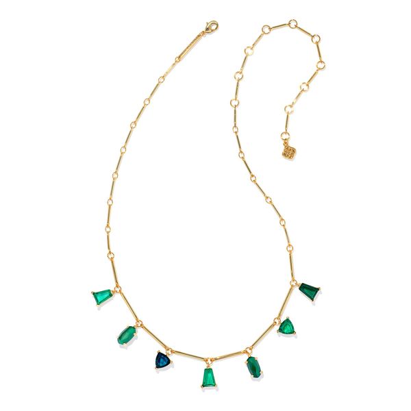 Blair Gold Jewel Strand Necklace in Emerald Mix Gray's Jewelers Bespoke Saint James, NY