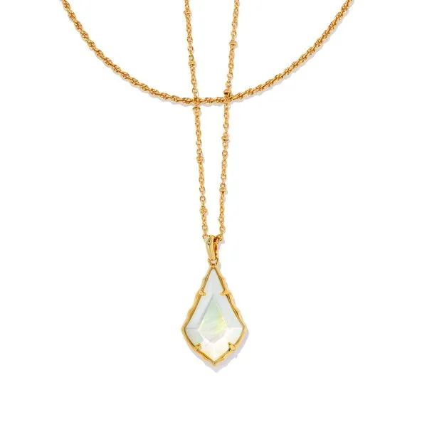 Alex Gold Faceted Convertible Necklace in Ivory Illusion Gray's Jewelers Bespoke Saint James, NY