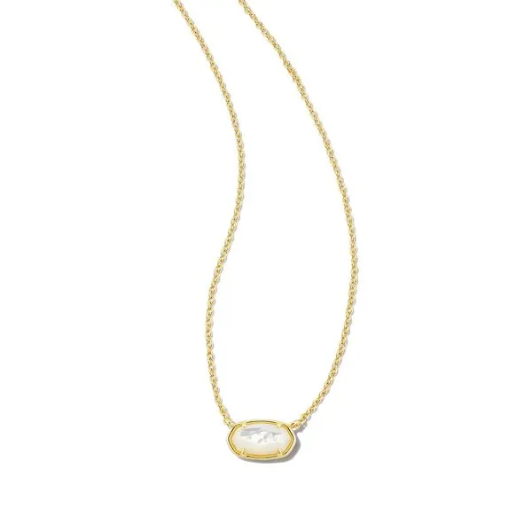 Grayson Stone Pendant Necklace Gold Ivory Mother Of Pearl Gray's Jewelers Bespoke Saint James, NY