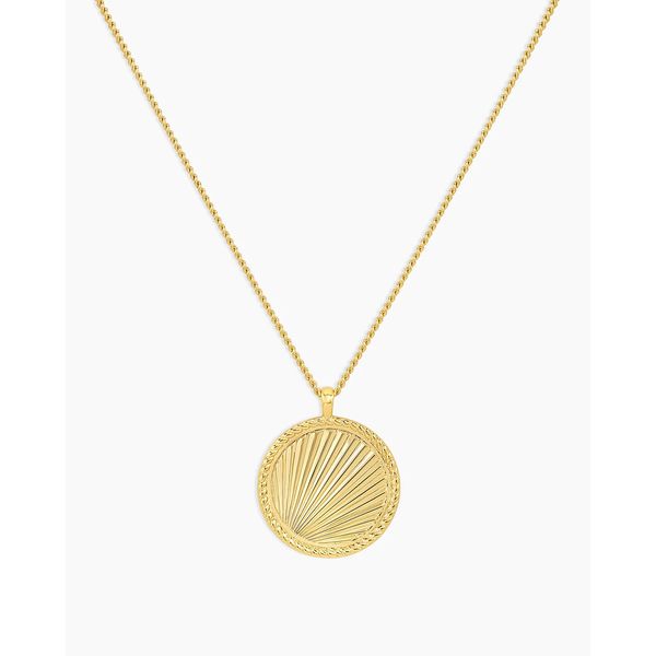 18K Yellow Gold Plated Sunny Pendant Necklace Gray's Jewelers Bespoke Saint James, NY