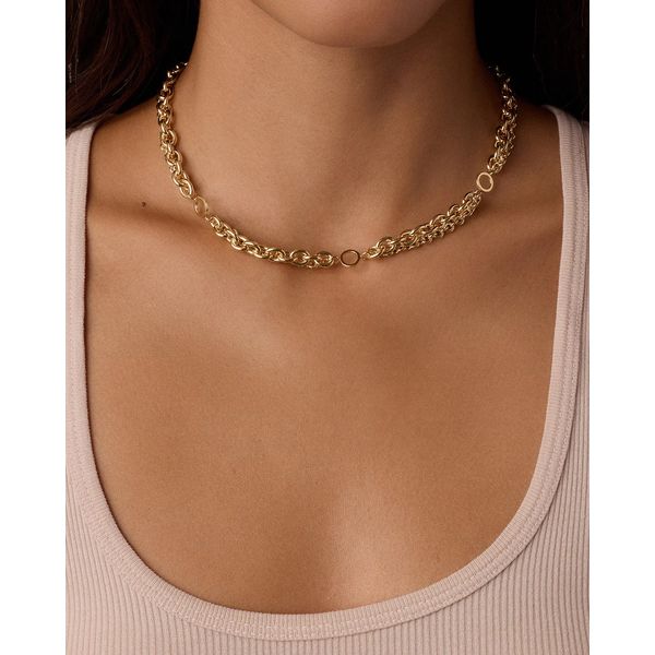 18K Yellow Gold Plated Bryce Necklace Image 2 Gray's Jewelers Bespoke Saint James, NY