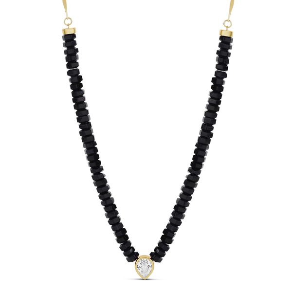 18K Yellow Gold Plated Glow in Every Tone Necklace - Black Gray's Jewelers Bespoke Saint James, NY