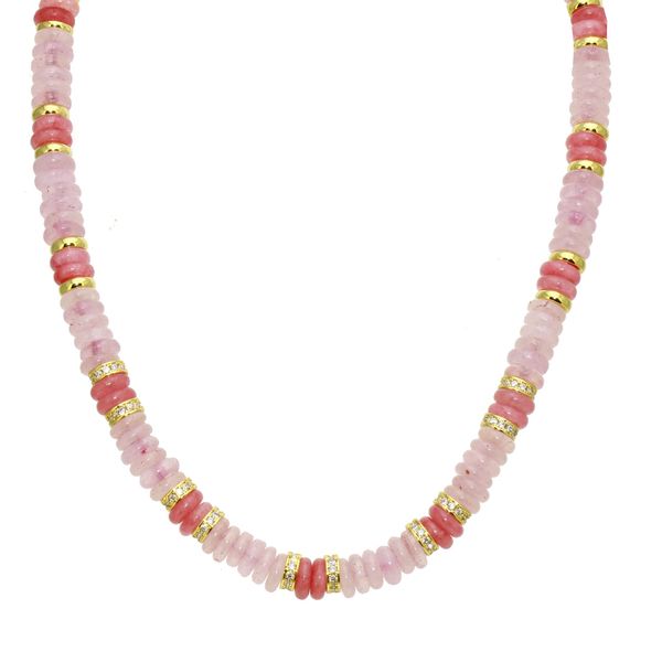 18K Yellow Gold Plated Pinky Pukka Necklace Gray's Jewelers Bespoke Saint James, NY