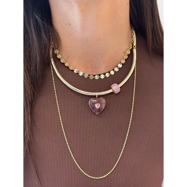18K Yellow Gold Plated Golden Armor Choker Image 2 Gray's Jewelers Bespoke Saint James, NY
