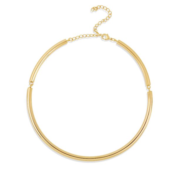 18K Yellow Gold Plated Golden Armor Choker Gray's Jewelers Bespoke Saint James, NY
