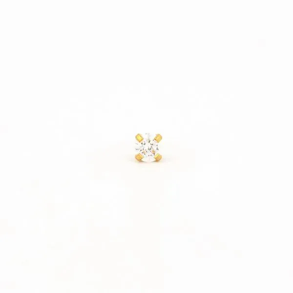 Sterling Silver Yellow CZ Stud Earring Gray's Jewelers Bespoke Saint James, NY