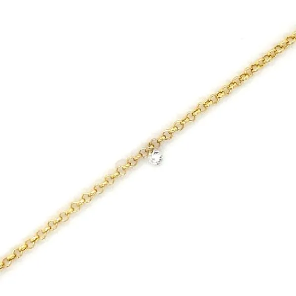 14K Yellow Gold Dangle Diamond Forever Bracelet Gray's Jewelers Bespoke Saint James, NY