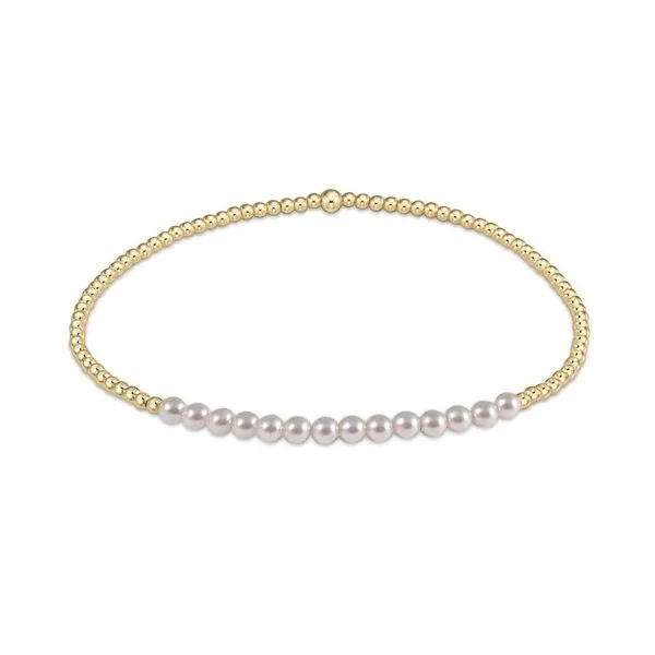 Gold Bliss 2MM Bead Bracelet - Pearl Gray's Jewelers Bespoke Saint James, NY