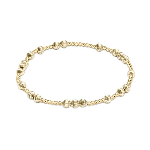 Hope Unwritten Dignity 4Mm Bead Bracelet - Gold Gray's Jewelers Bespoke Saint James, NY