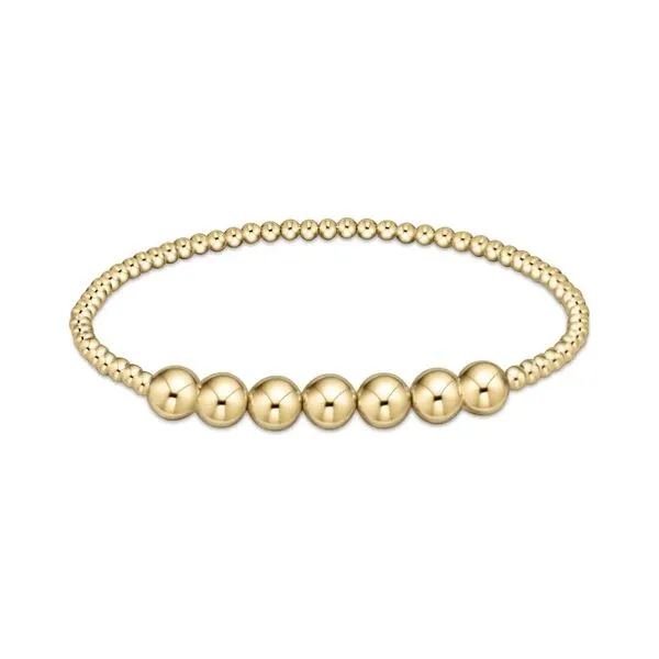 Classic Gold Beaded Bliss 3Mm Bead Bracelet - 6Mm Gold Gray's Jewelers Bespoke Saint James, NY