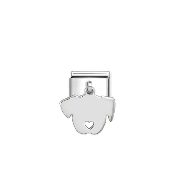 Composable Classic Link, Dog Engraving Pendant Gray's Jewelers Bespoke Saint James, NY