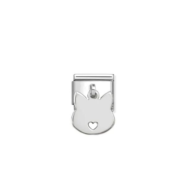 Composable Classic Link, Cat Engraving Pendant Gray's Jewelers Bespoke Saint James, NY