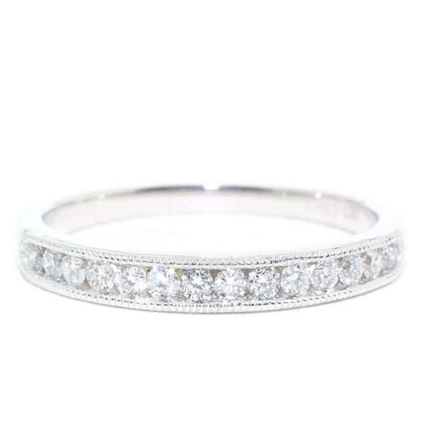 14KT White Gold 0.23CTW Diamond Wedding Band. Graziella Fine Jewellery Oshawa, ON