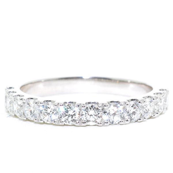 14KT White Gold 0.77CTW Diamond Wedding Band. Graziella Fine Jewellery Oshawa, ON