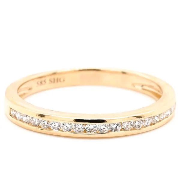 14KT Yellow Gold 0.19CTW Diamond Wedding Band. Graziella Fine Jewellery Oshawa, ON
