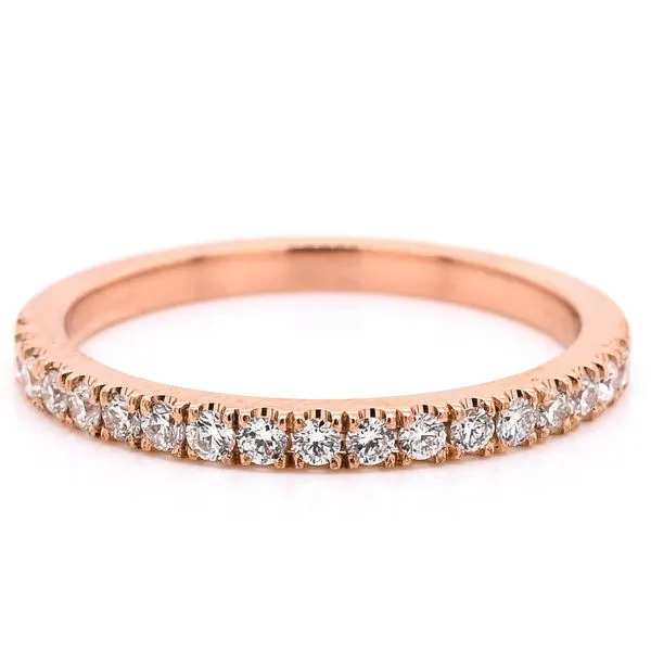 14KT Rose Gold 0.28CTW Diamond Wedding Band. Graziella Fine Jewellery Oshawa, ON