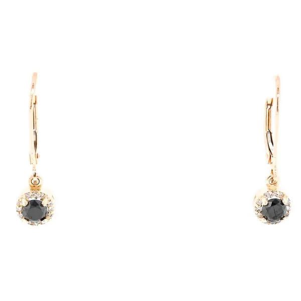 14KT Yellow Gold 0.63CTW  Lever Back Style Backing Diamond Earrings Graziella Fine Jewellery Oshawa, ON