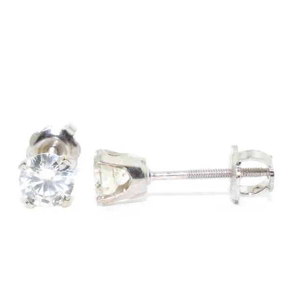 14KT White Gold 0.67CTW I1 H-I Colour Diamond Stud Earrings. Graziella Fine Jewellery Oshawa, ON