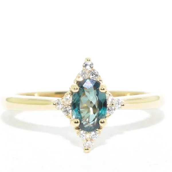 14KT White Gold 0.47CT Natural Alexandrite and Diamond Ring. Graziella Fine Jewellery Oshawa, ON