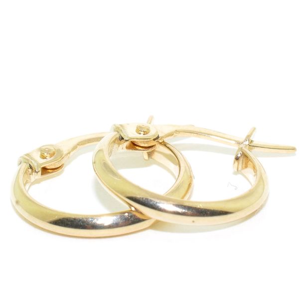 10KT Yellow Gold 10MM Hoop Earrings. Graziella Fine Jewellery Oshawa, ON