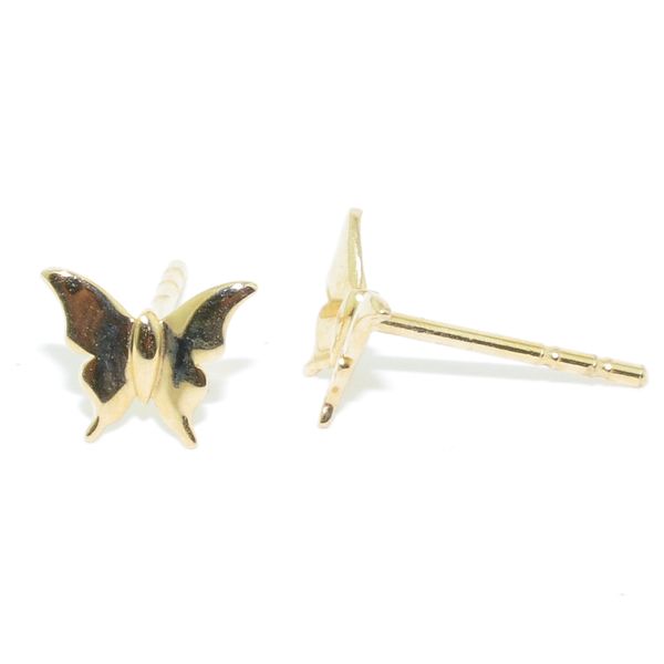 Belle & Jules 14 Karat Yellow Gold Butterfly Stud Earrings. Graziella Fine Jewellery Oshawa, ON