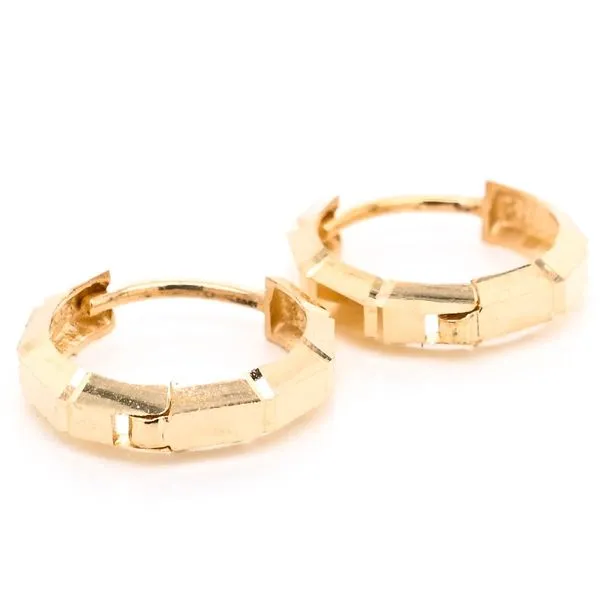 14KT Yellow Gold Huggie Earrings. Graziella Fine Jewellery Oshawa, ON