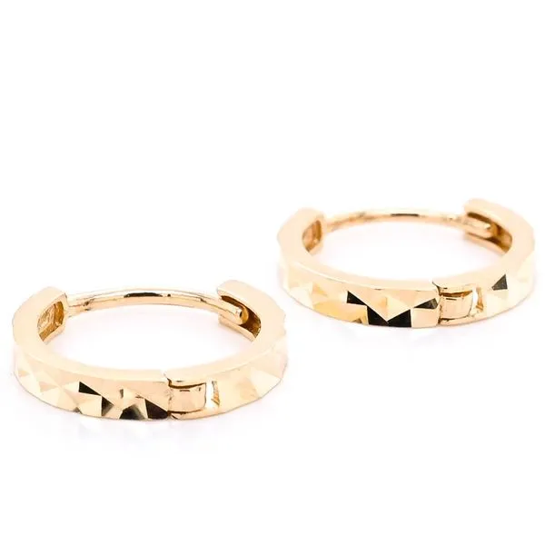 14KT Yellow Gold Huggie Earrings. Graziella Fine Jewellery Oshawa, ON
