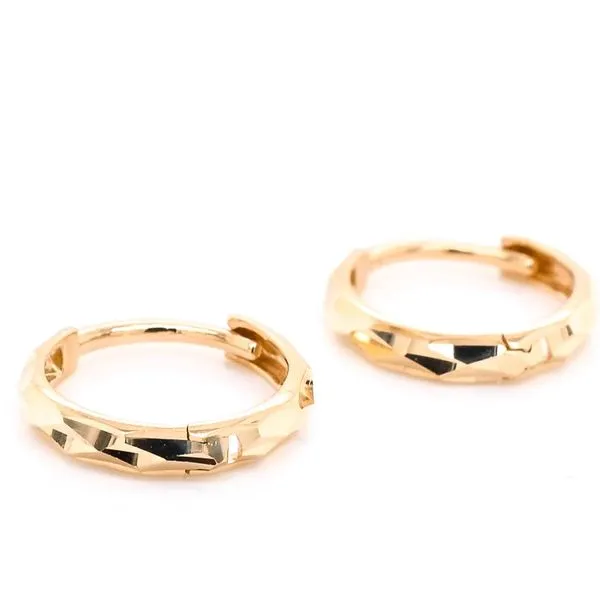 14KT Yellow Gold Huggie Earrings. Graziella Fine Jewellery Oshawa, ON