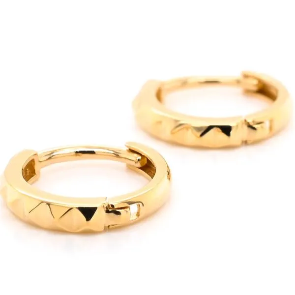 14KT Yellow Gold Huggie Earrings. Graziella Fine Jewellery Oshawa, ON