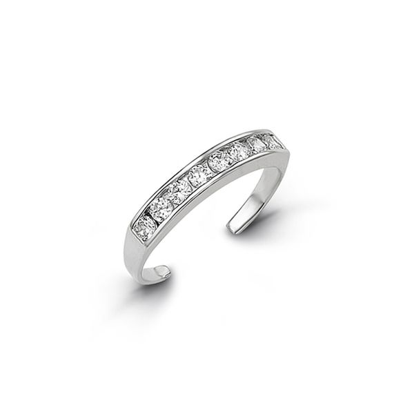 Bella 'Pebbles' 10KT White Gold C.Z. Toe Ring. Graziella Fine Jewellery Oshawa, ON