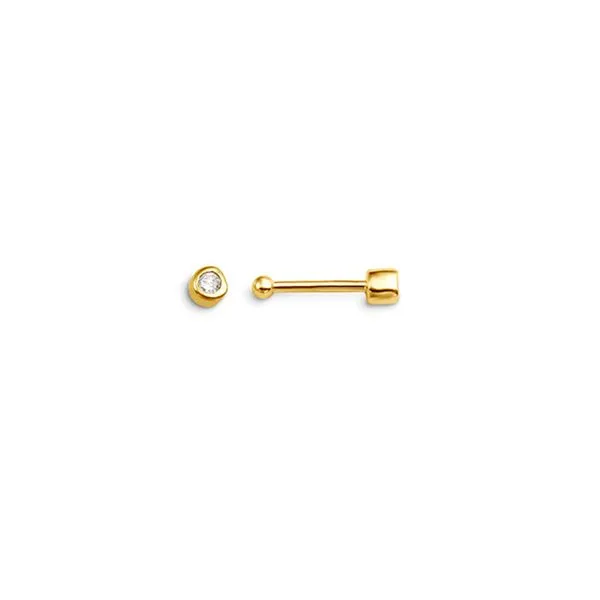 Bella 'Sparkles' 10KT Yellow Gold Diamond Nose Ring. Graziella Fine Jewellery Oshawa, ON