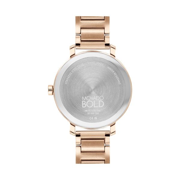 Movado BOLD Evolution, 34 Mm Pale Rose Gold Ion-Plated Stainless Steel Case And Bracelet With A Pale Rose Gold-Toned Dial & Crys Image 3 Graziella Fine Jewellery Oshawa, ON