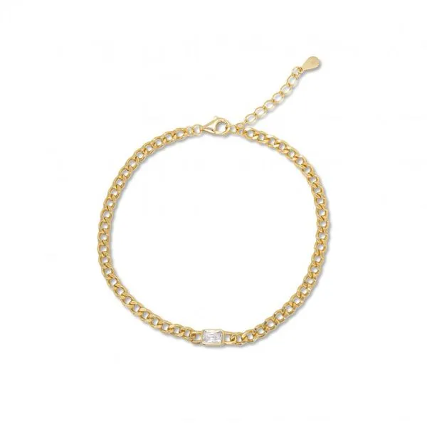 Sterling Silver Gold Tone 7.5
