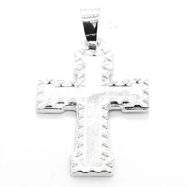 Sterling silver 25x15mm Silver Cross. Graziella Fine Jewellery Oshawa, ON