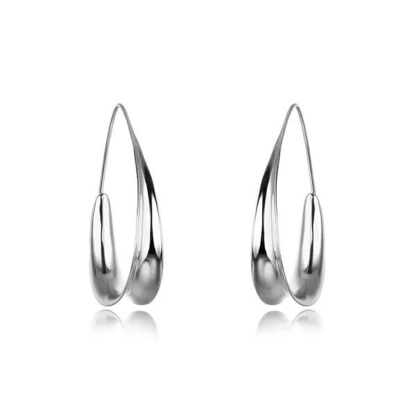 Larus Sterling Silver 40x25mm Earrings. Graziella Fine Jewellery Oshawa, ON