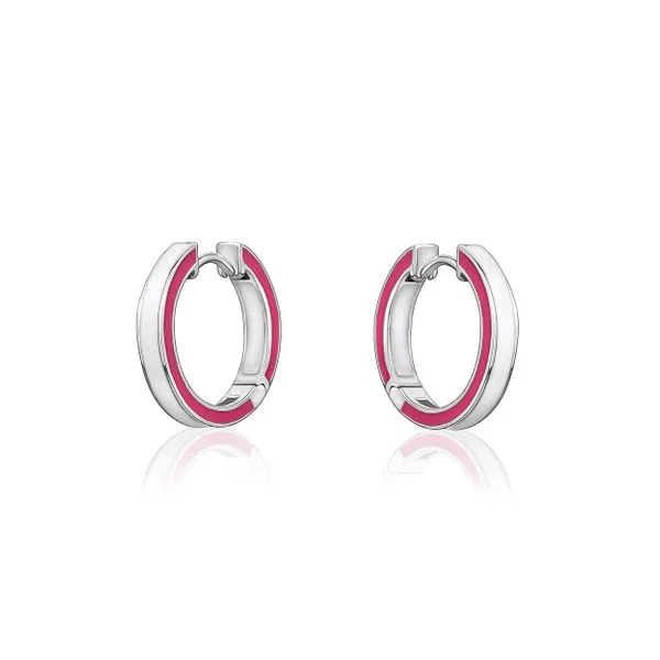 Larus Sterling Silver 15mm Huggies Earrings. Graziella Fine Jewellery Oshawa, ON