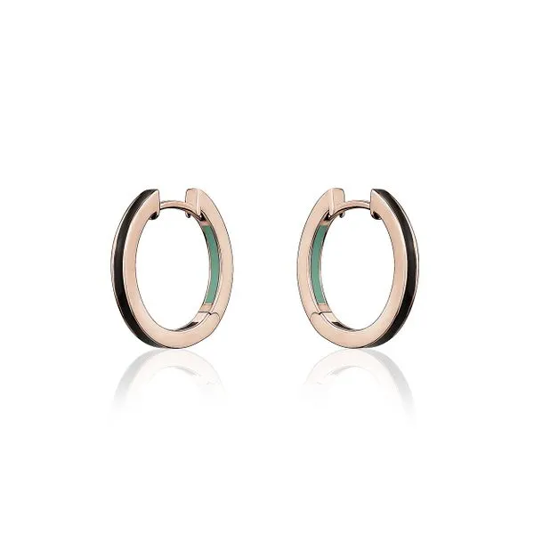 Larus Sterling Silver 15mm Huggies Earrings. Graziella Fine Jewellery Oshawa, ON