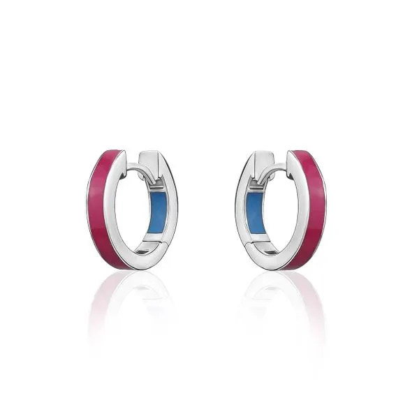 Larus Sterling Silver 15mm Huggies Earrings. Graziella Fine Jewellery Oshawa, ON