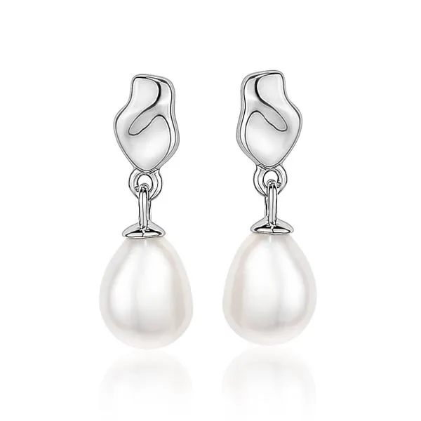 Larus Sterling Silver Pearl Drop  Earrings. Graziella Fine Jewellery Oshawa, ON
