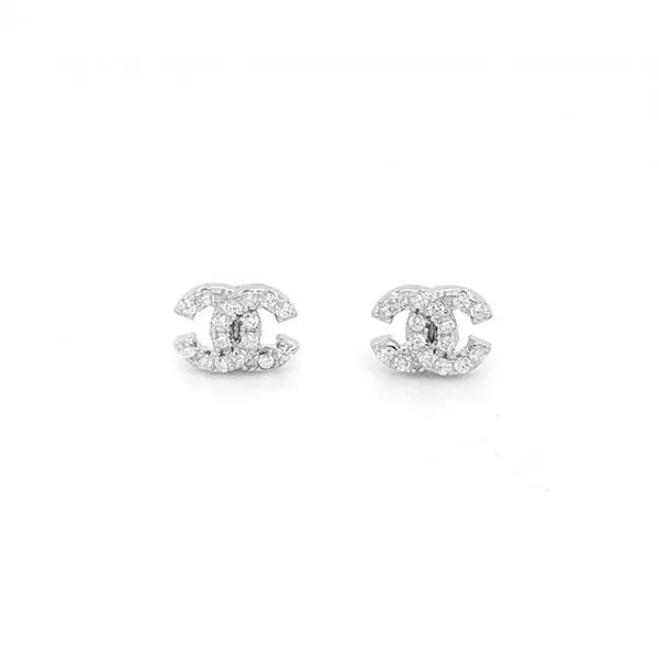 Sterling Silver CZ Stud Earrings. Graziella Fine Jewellery Oshawa, ON