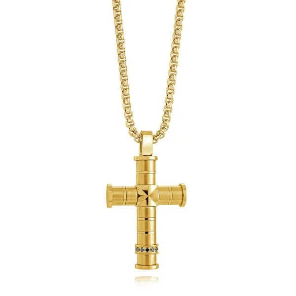 Italgem Steel Gold Tone IP Plated 24