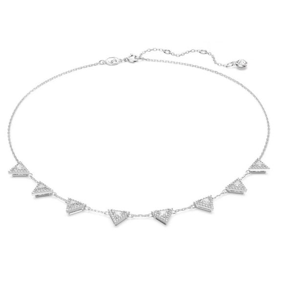 Swarovski Ortyx necklace Triangle cut, White, Rhodium plated. Graziella Fine Jewellery Oshawa, ON