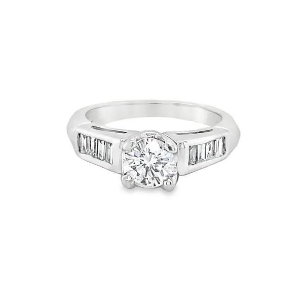 Platinum Round Diamond Engagement Ring similar item image